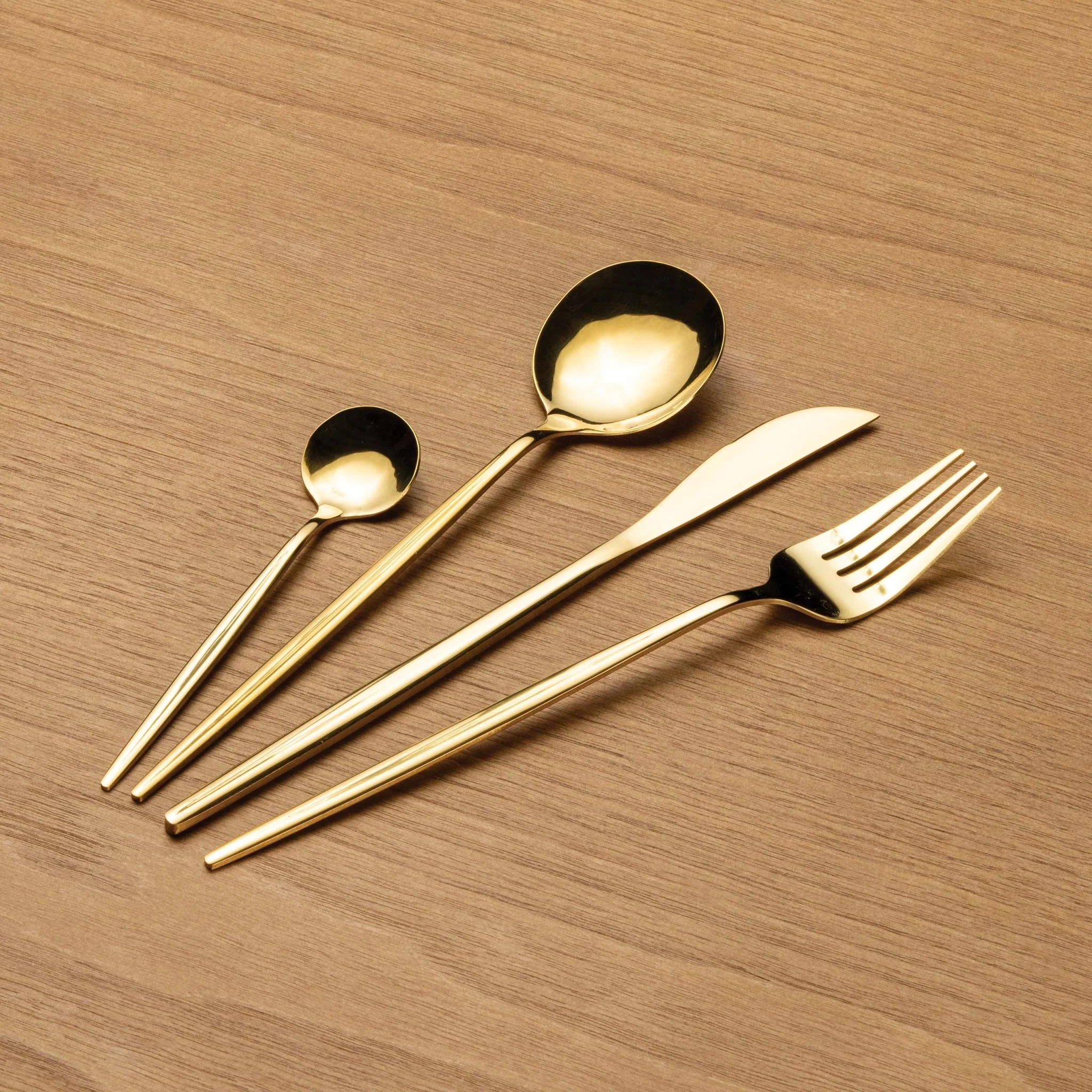 Set Cubiertos Gold - Image 2